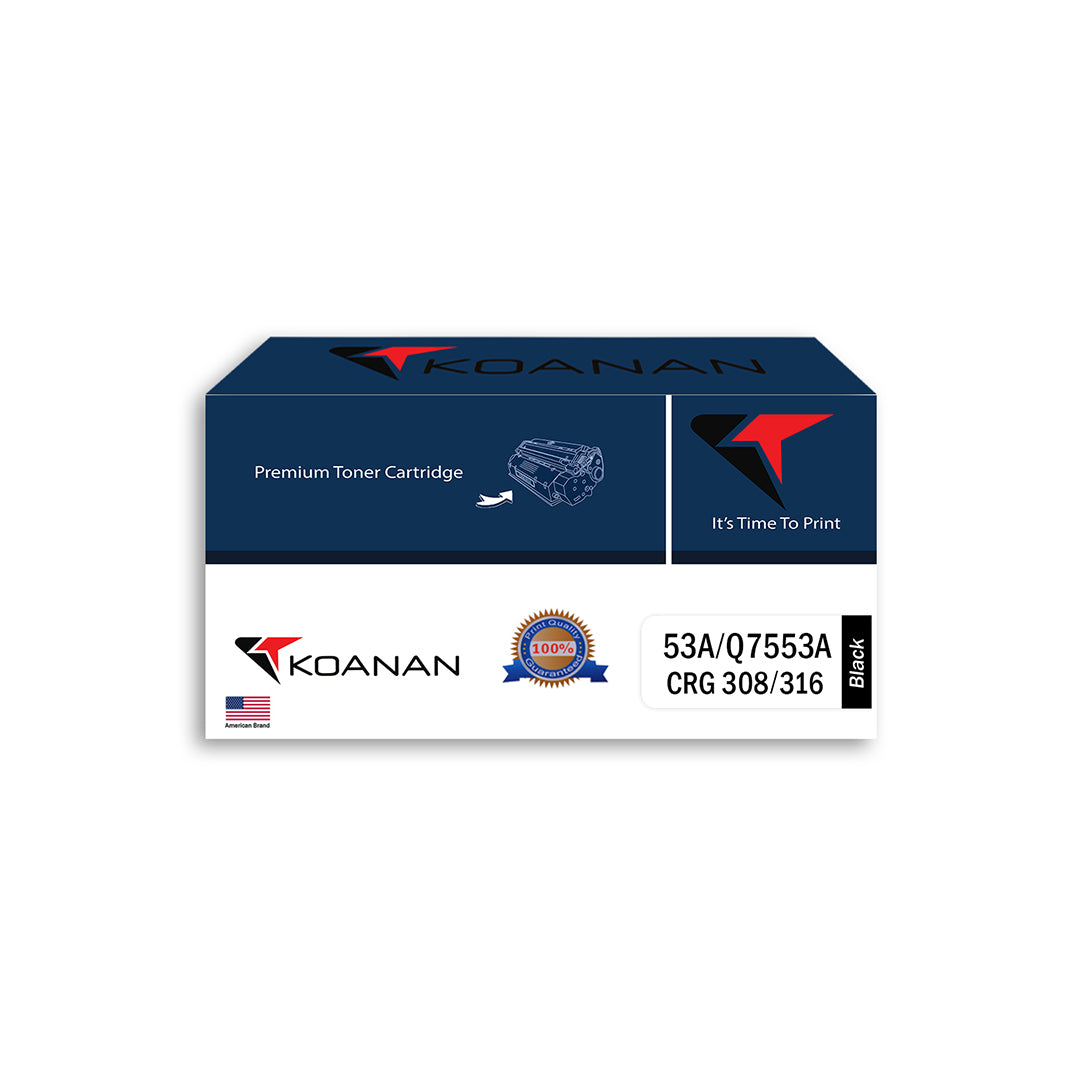 خرطوشة حبر كوانان الموديل Q7553A UNI Q5949A/CRG308/316 أسود 