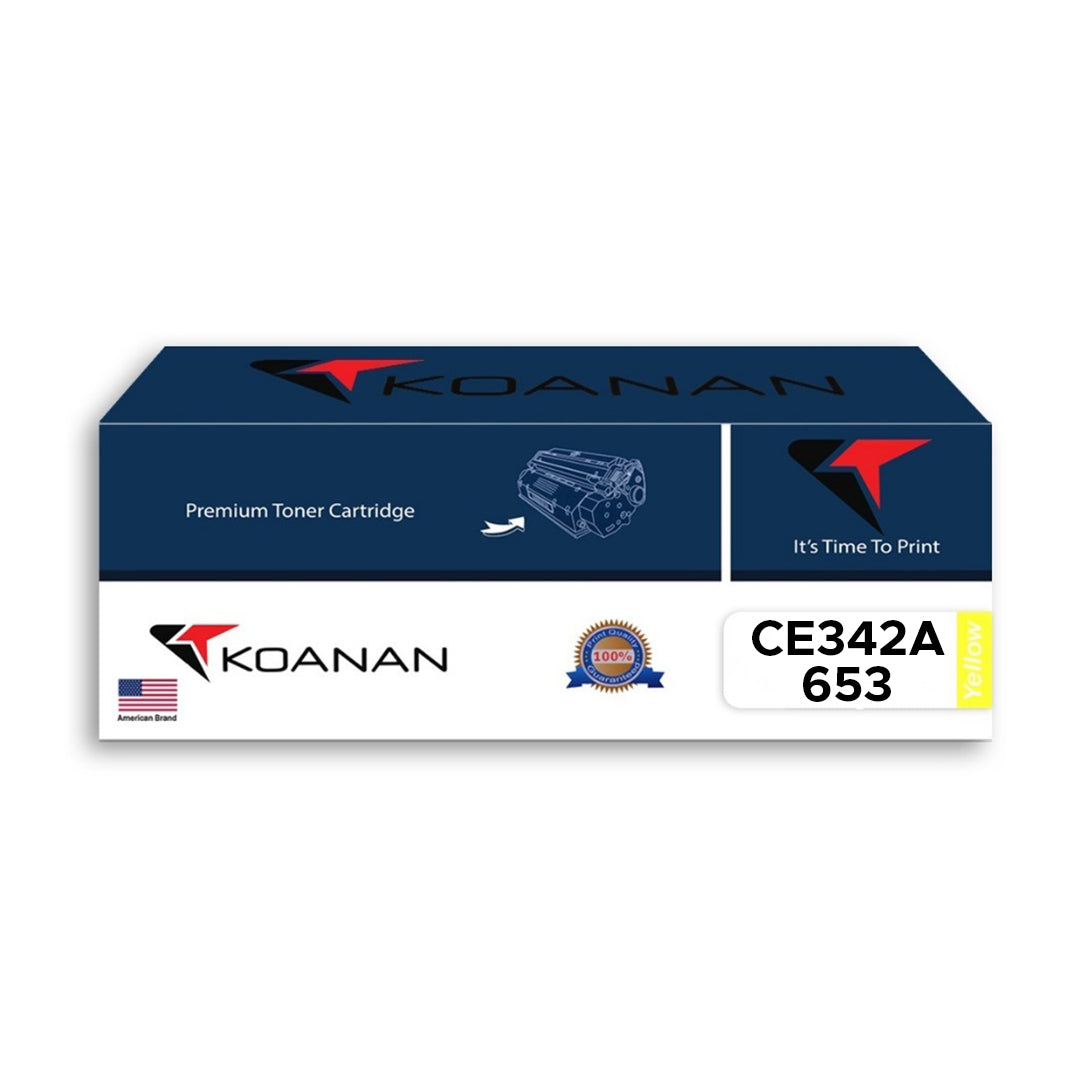 Koanan Toner Cartridge Model CE342A/653 Yellow