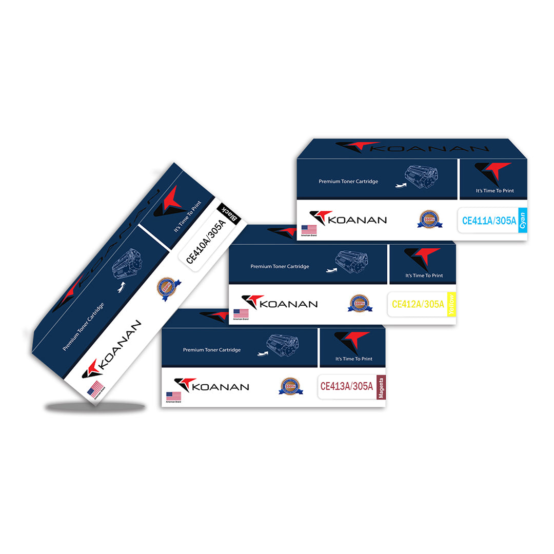 حزمة خراطيش مسحوق الحبر كونان CE410A/CE411A/CE412A/CE413A أسود سماوي أصفر أرجواني 