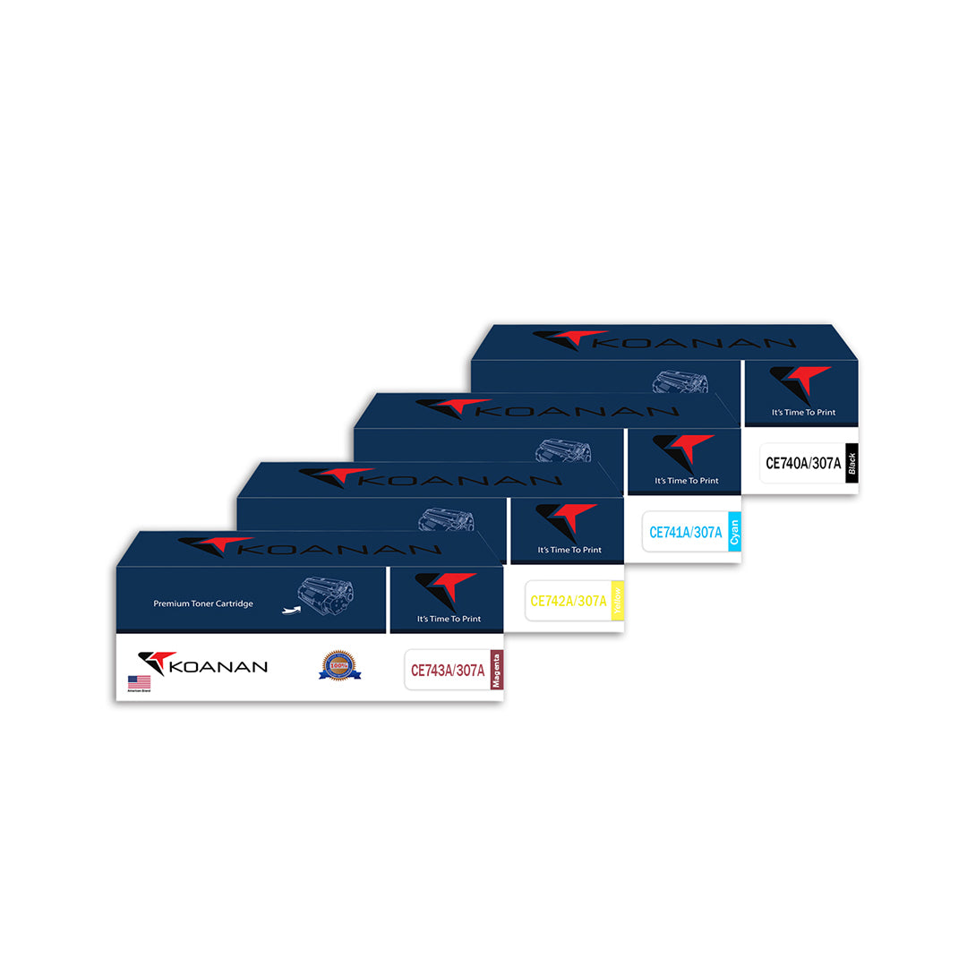 حزمة خراطيش مسحوق الحبر كونان CE740A/CE741A/CE742A/CE743A أسود سماوي أصفر أرجواني 