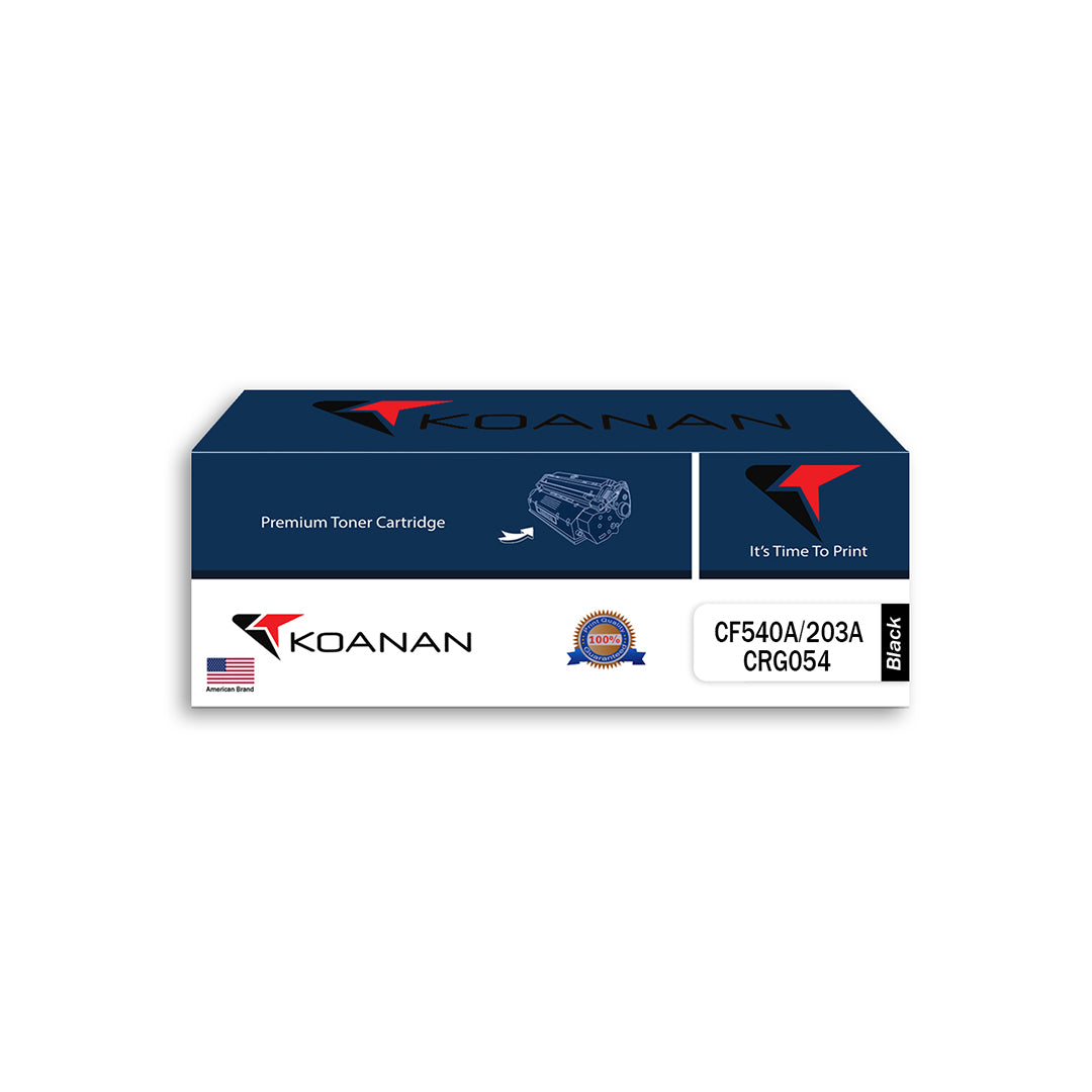 خرطوشة حبر كوانان موديل CF540A 203A/CRG054 BK أسود 