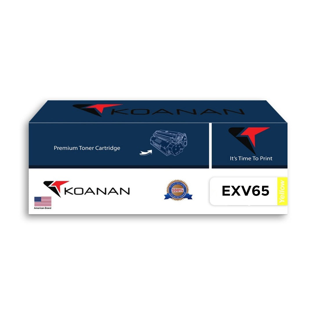 Koanan Toner Cartridge Model EXV65 YELLOW