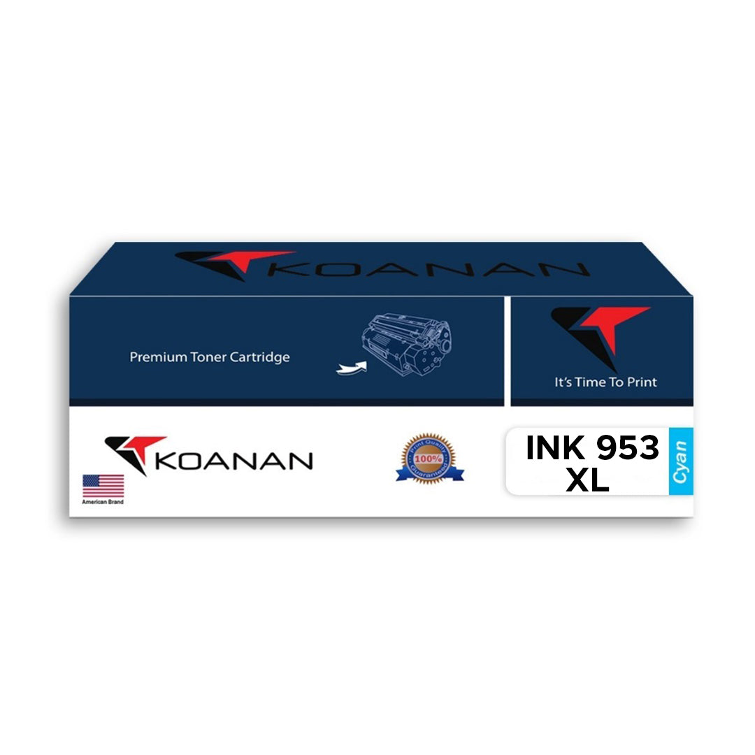 Koanan Toner Cartridge Model INK 953XL CYAN