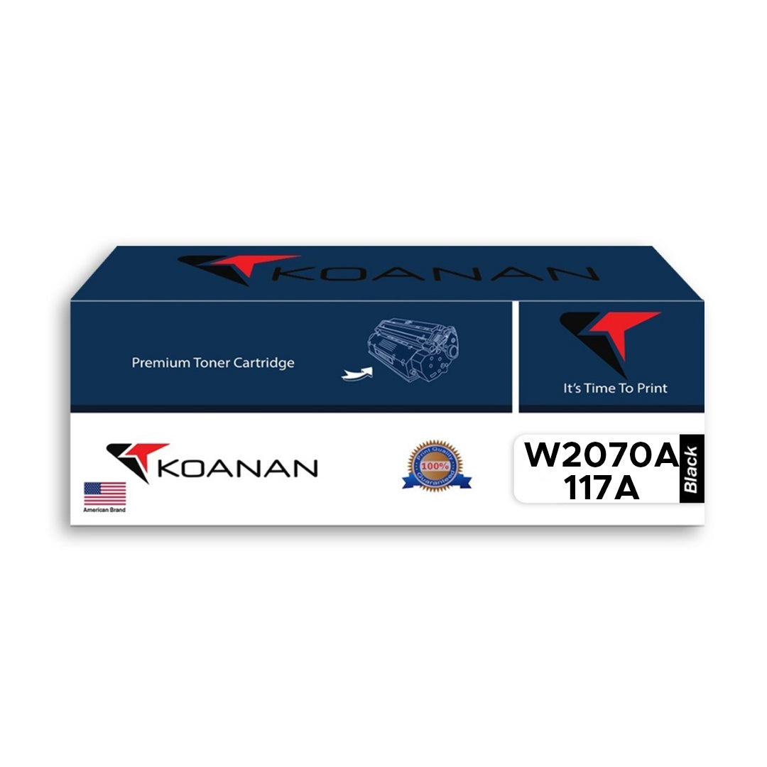 Koanan Toner Cartridge Model W2070A/117A Black