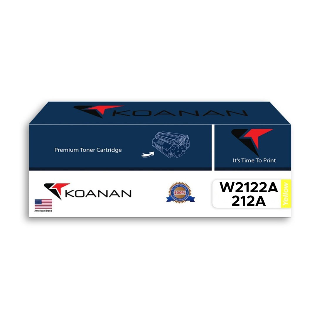 Koanan Toner Cartridge Model W2122A/212A Yellow