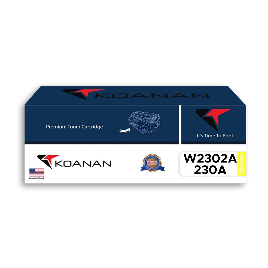Koanan Toner Cartridge Model W2302A/230A Yellow