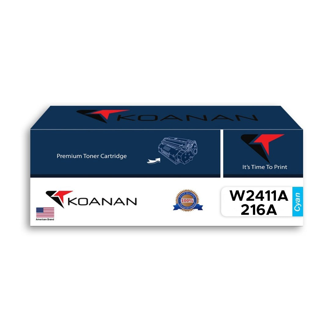 Koanan Toner Cartridge Model W2411A/216A Cyan