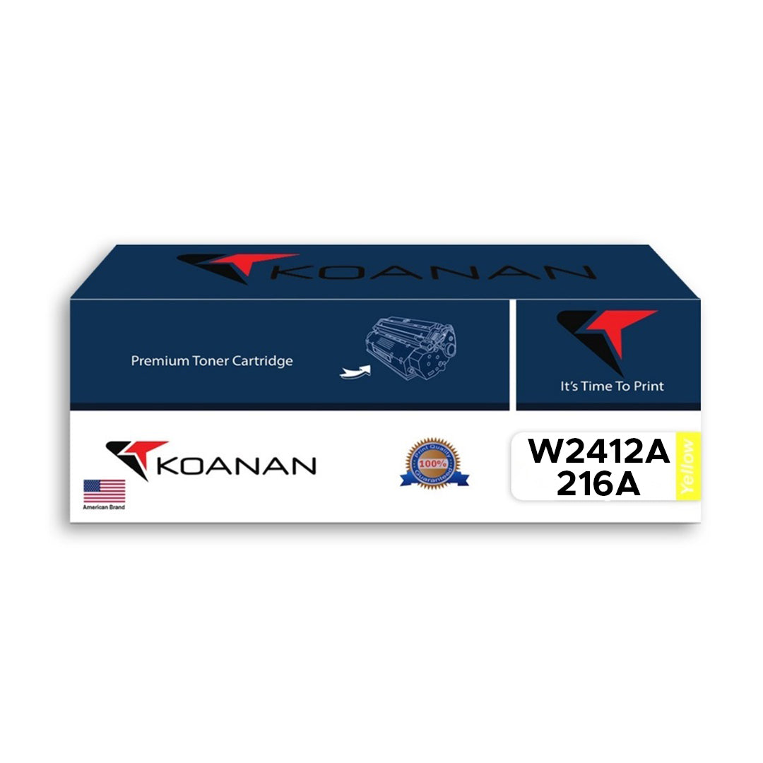 Koanan Toner Cartridge Model W2412A/216A Yellow